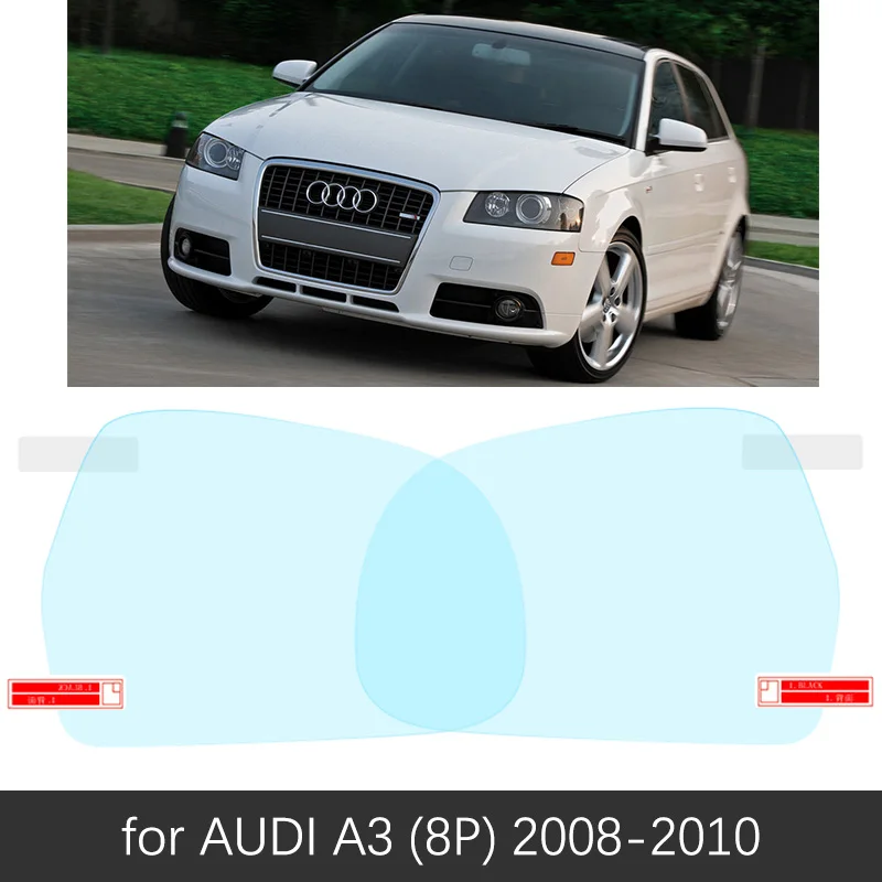 Audi A3 8P 08-10 Полное покрытие Защитная противотуманная пленка для Audi A3 8P 8V S-Line S3 2003~ Автомобильное зеркало заднего вида непромокаемые аксессуары - Название цвета: Audi A3 8P 08-10