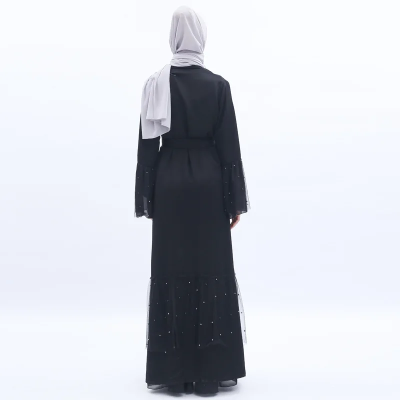 Черный роскошный модный мусульманский кафтан для женщин|abaya dress|dress for muslim womendress |