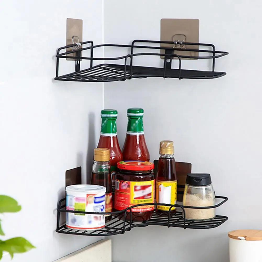 

1 Set Bath Storage Organizer Useful Bathing Sundries Storage Organizer Punch Free Space-Saving Storage Rack