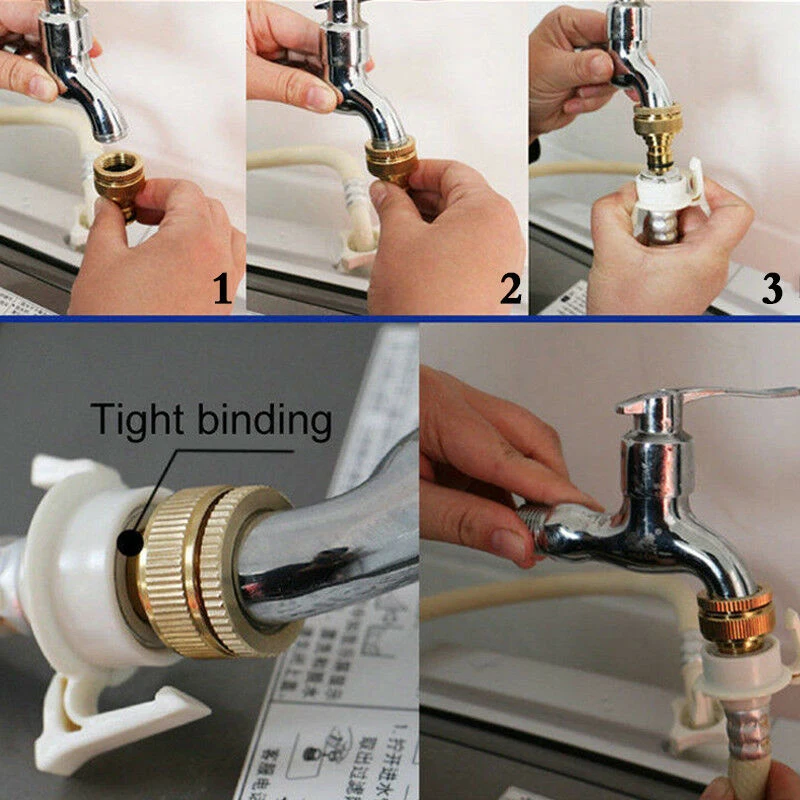 16 мм с резьбой для пожарного шланга садовый водопровод адаптера переменного тока