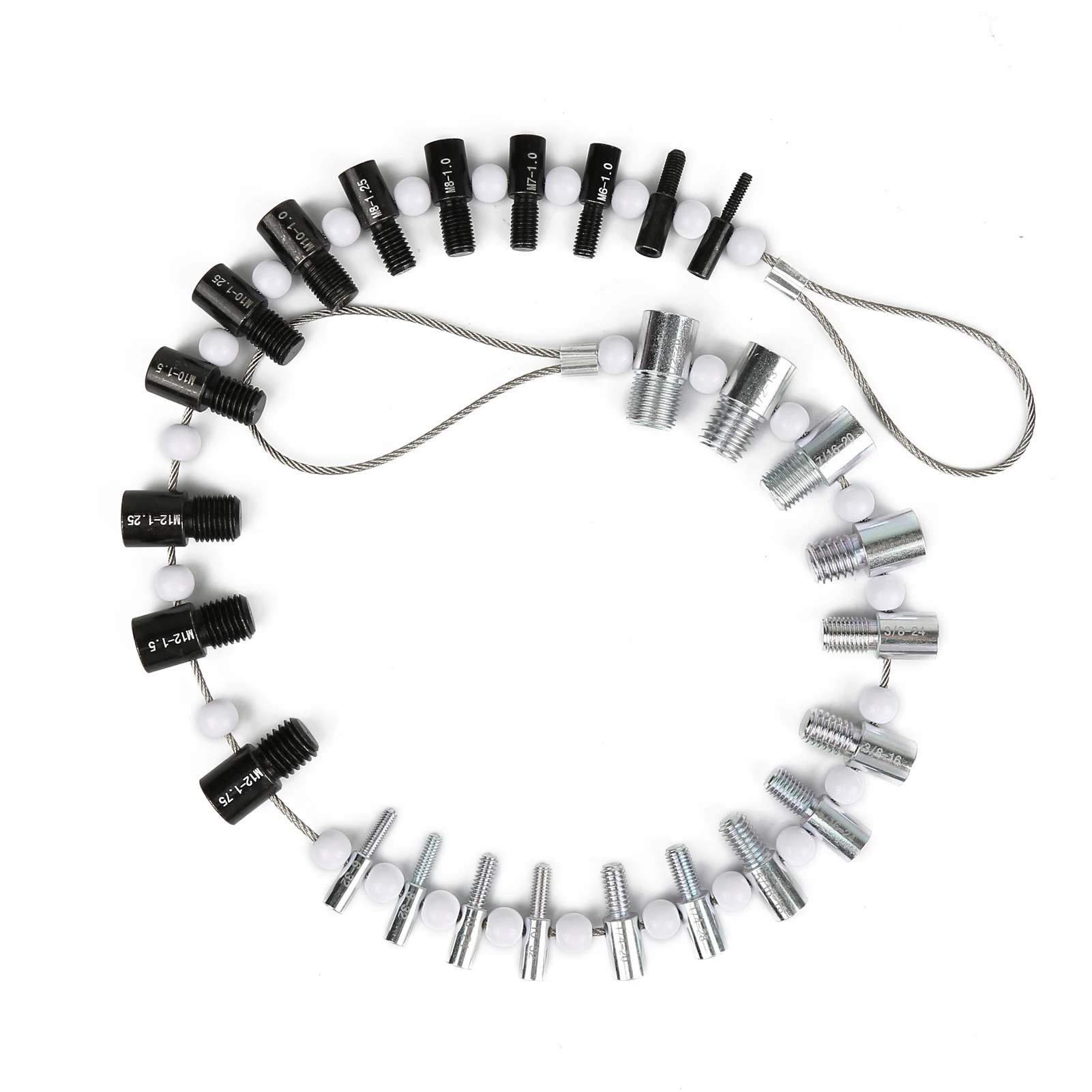 

Multipurpose Utility Tool Nut and Bolt Thread Checker Inch and Metric Set Nut Bolt Thread Detection Tool
