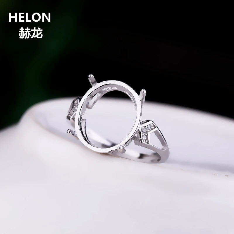 

Женское серебряное обручальное кольцо с овальным кабошоном, 12x14 мм