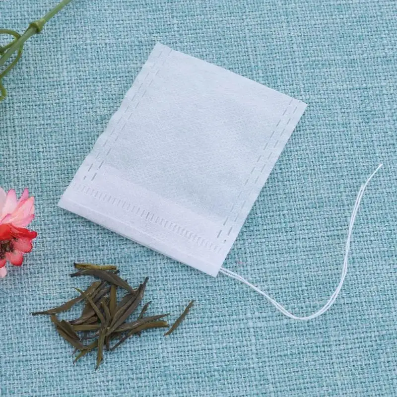 100Pcs/Lot Teabags 7x9/6x8/5.5 x 7cm Empty Scented Tea Bags Food Grade Non-woven Fabric Spice Filters kitchen accessories