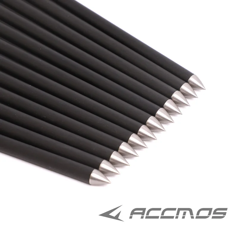 Стрелы из углеродного волокна для стрельбы лука длиной 18 м 6/12 шт. 32 дюйма ID 8 мм