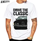 Классическая футболка с двумя фарами для BMW E21, Винтажная футболка для BMW E30 M3 E24, турбо дизайн автомобиля для мальчиков, топ в стиле хип-хоп, белые футболки