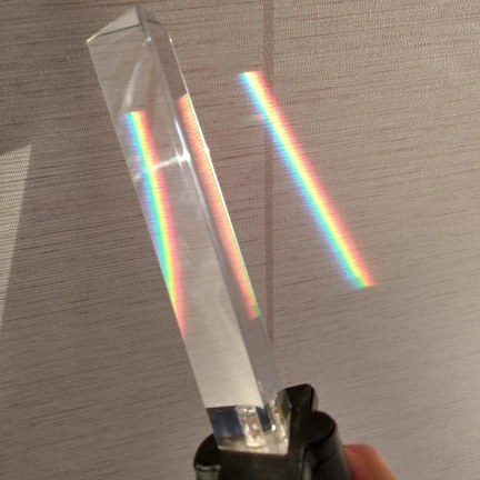 30X30X150MM Crystbal Glass Triangular Prism Rainbow Crystal Effects Filter for Photo Studio Shooting | Измерительные