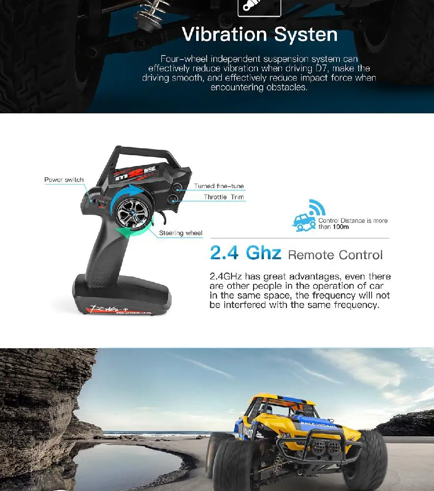 Wltoys 1/12 12402-A 4WD 2,4G RC автомобиль десерт Baja модели автомобилей высокая скорость 45 км/ч пульт дистанционного управления модель автомобиля внедорожник игрушка
