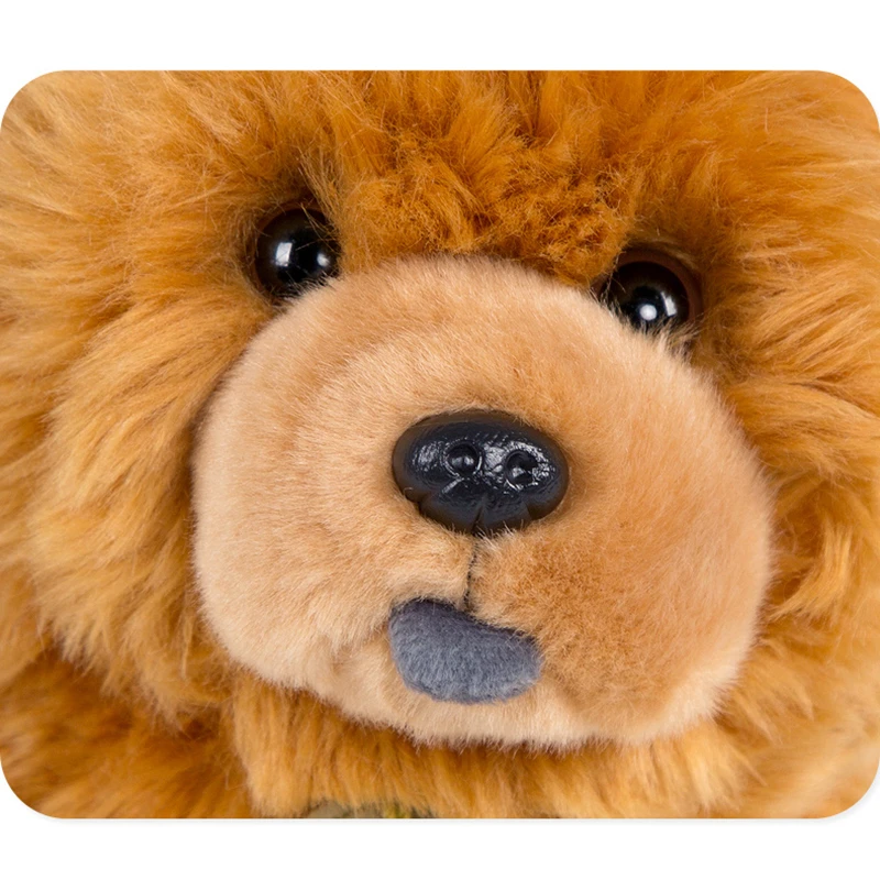 Aurora 25cm Chow Chow Plush Toy - Cute Stuffed Animal Puppy Doll, Soft and Fluffy, Ideal for Birthday and Christmas Gifts, Simulation Dog image 3