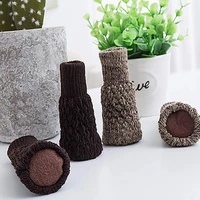 24pcs chair leg socks knit non slip furniture pads table floor protector furniture feet covers