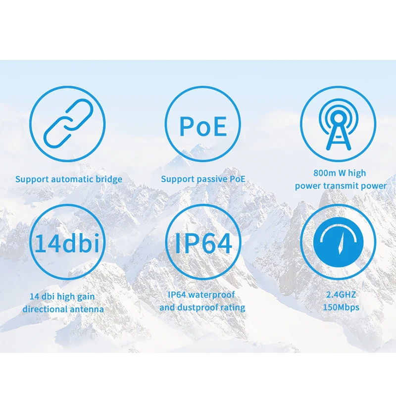 TD TDO4 5 км открытый точка мониторинга беспроводной мост 300 Мбит/с Wifi антенна AP