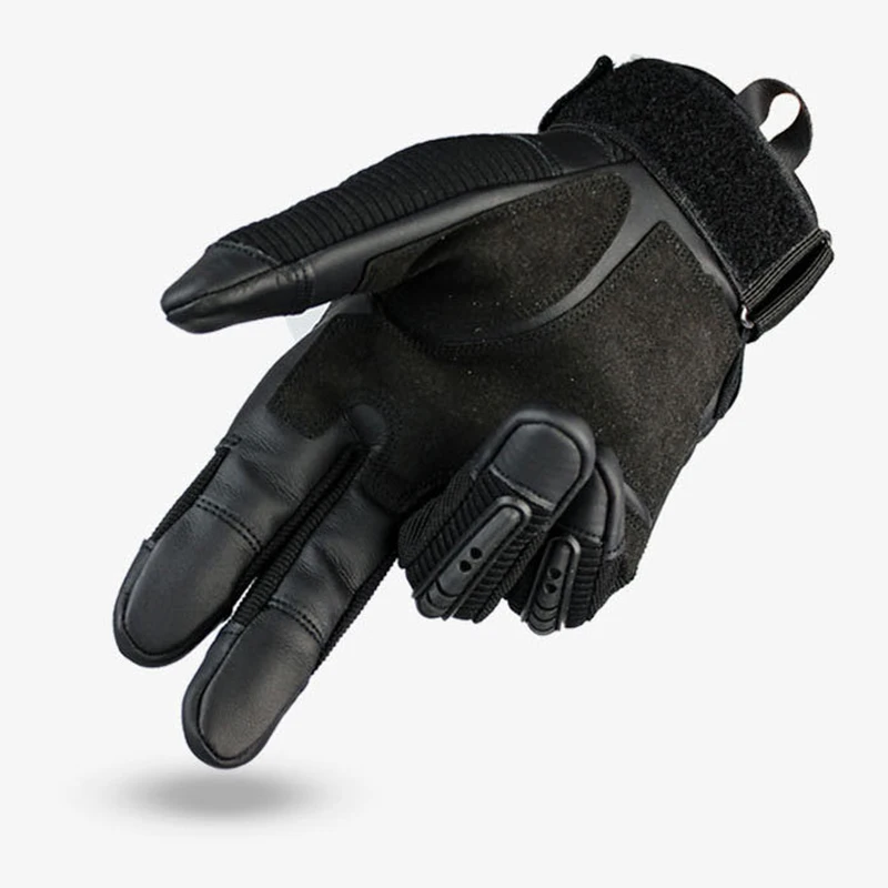 저렴한 가죽 오토바이 장갑 터치 스크린 모토 크로스 장갑 전술 장비 모토 바이커 레이싱 하드 너클 전체 손가락 장갑 망