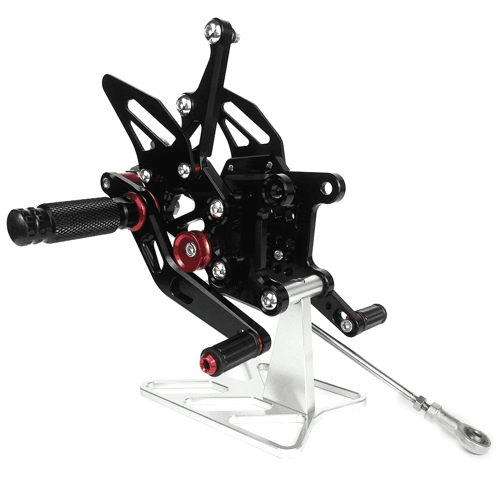 

Motorcycle CNC Aluminum Motorcycle Adjustable Footrest Rearsets Rear Sets Foot Pegs For SPEED TRIPLE1050 2005-2010