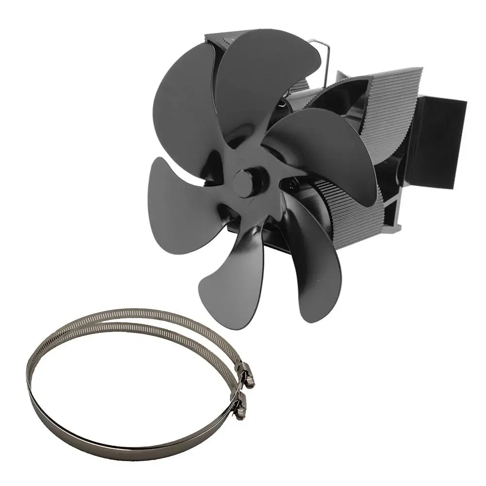 

6 Blade Heat Powered Stove Fan Fireplace Fan for Wood Log Burner Fireplace Fan Heat Powered Eco Friendly and Efficient Heat Dist