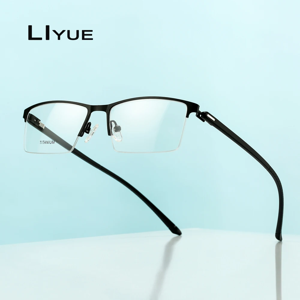 2020 мужские титановые очки в оправе ультралегкие квадратные по рецепту при