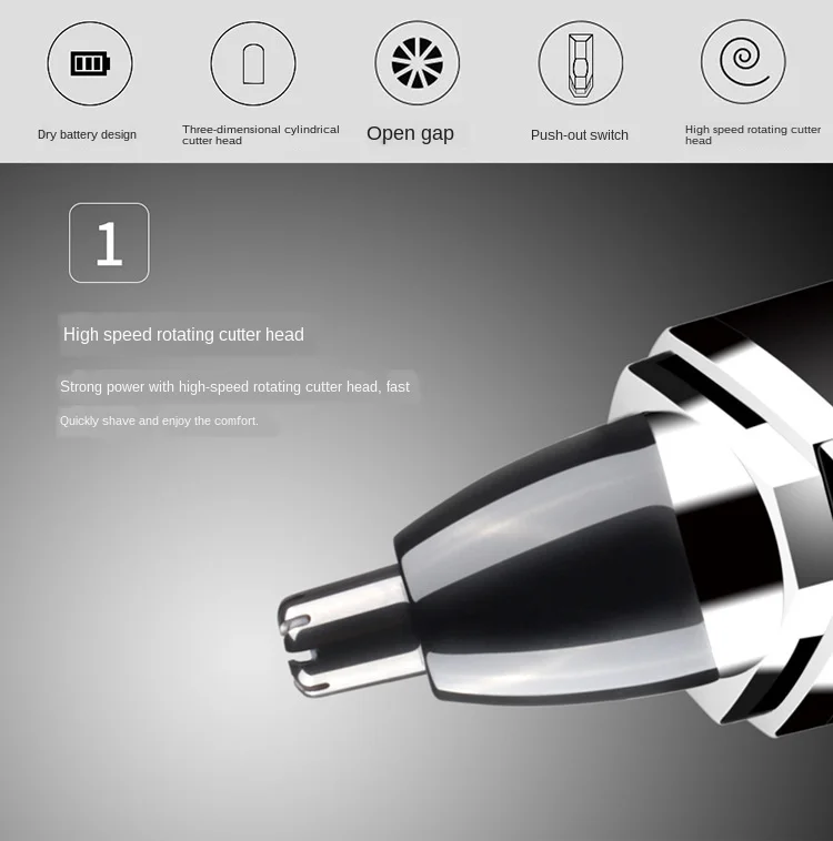 Машинка для стрижки волос Kemei электрическая Беспроводная с кнопочным