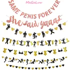 Девичник вечерние декор с золотым блеском же пенис навсегда овсянка гирлянда курица вечерние свадебный душ, с надписью 