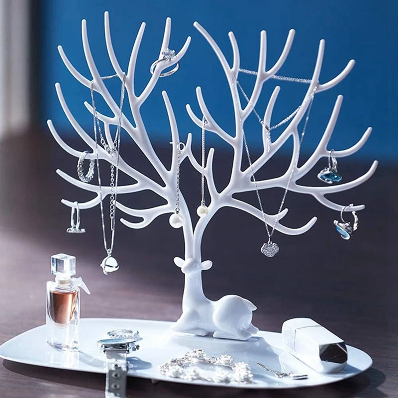 

2 Pcs DIY Crystal Epoxy Silicone Mold Tree Branch Mirror Manual Swinging Table Resin Silicone Mold, Fawn & Antlers