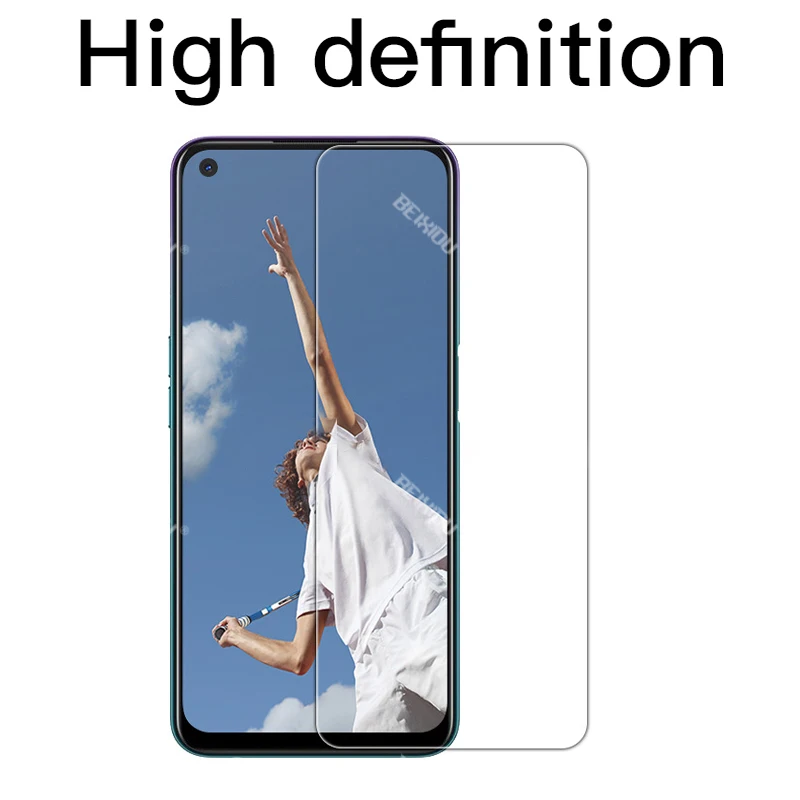 Полное закаленное стекло 1-3 шт. для Oppo A72 6,5 защитная пленка из 2,5D 9H закаленного стекла.