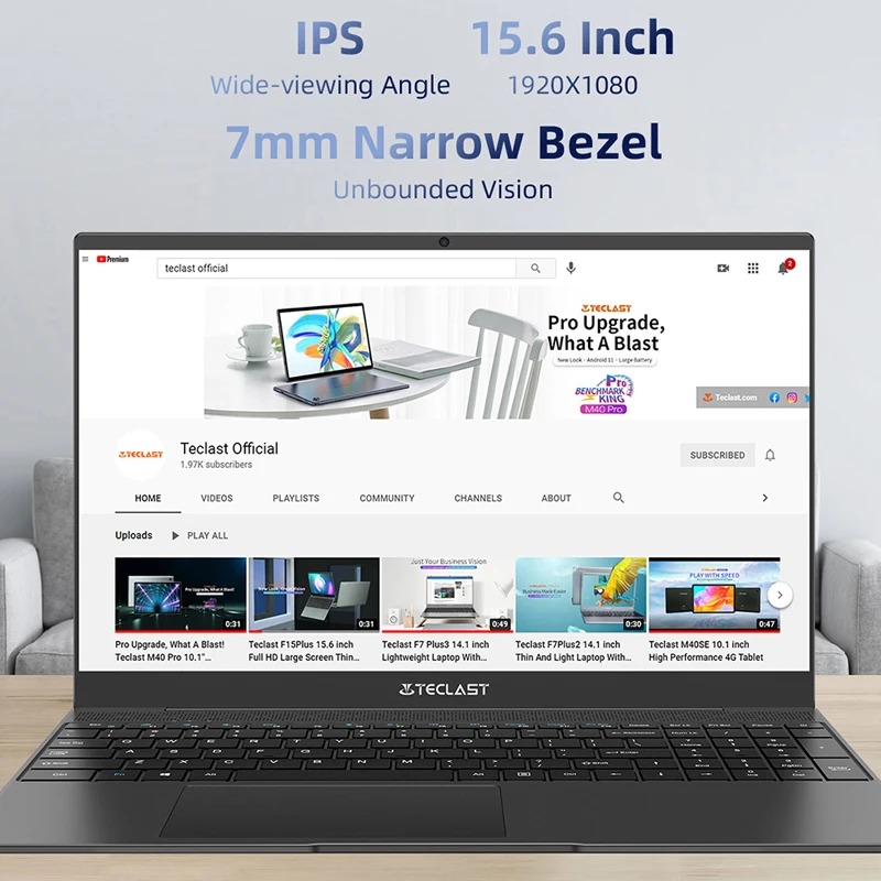 Ультратонкий ноутбук Teclast F15 Plus 2 1 65 кг 15 6 дюйма 1920x1080 Windows 10 Intel Gemini Lake Refresh 8 ГБ ОЗУ 256