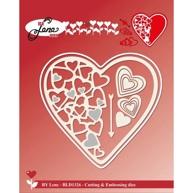

Metal Cutting Dies heart embossed background card Scrapbooking Stencil Cut Die For DIY Card Crafts Handmade