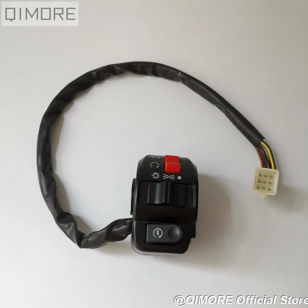 9 контактный переключатель управления на руль для мопеда и скутера GY6 B08 солнечный