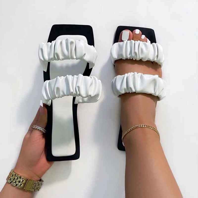 

Summer Flat Sandals Fashion Outdoor Open Toe Slippers Comfortable Casual Women's Shoes Plus Size 41