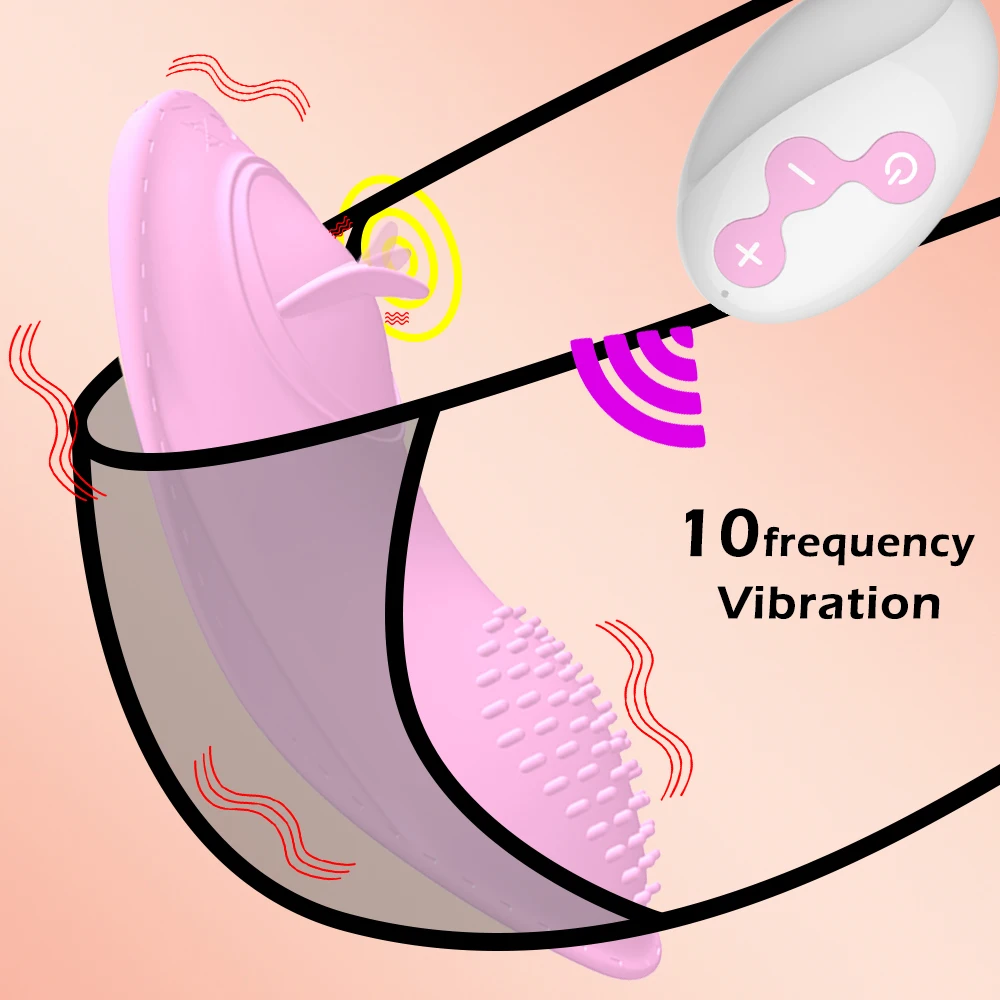 Беспроводной дистанционный Вибратор в трусики 10 скоростей невидимая