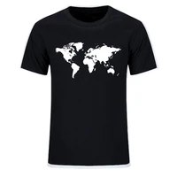 summer new world map for funny printed t shirt men short sleeve o neck cotton cartoon festival t shirt tops eu size