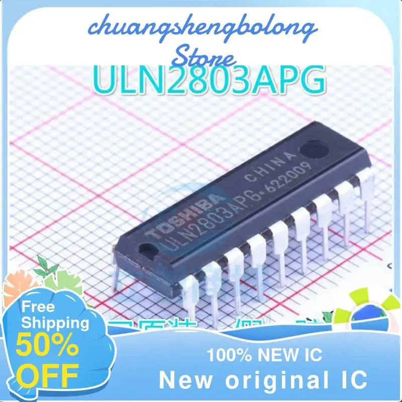 

10-200PCS ULN2803APG ULN2803A ULN2803 DIP18 New original IC