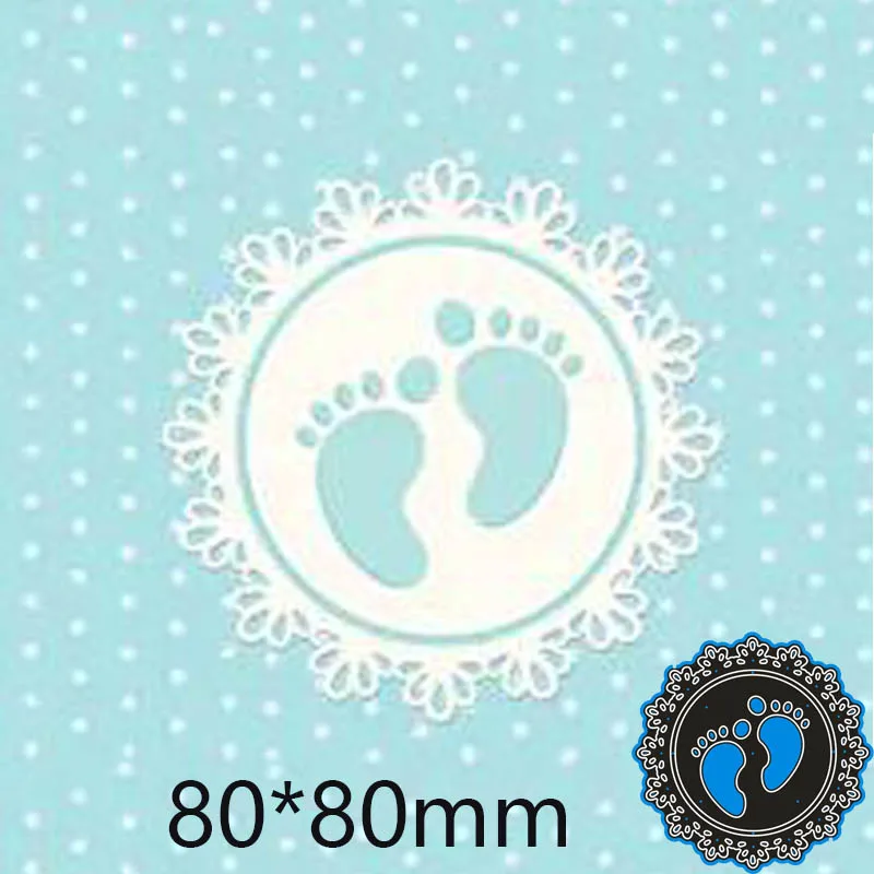 Металлический Трафаретный вырубной штамп кружева круг средства ухода за кожей