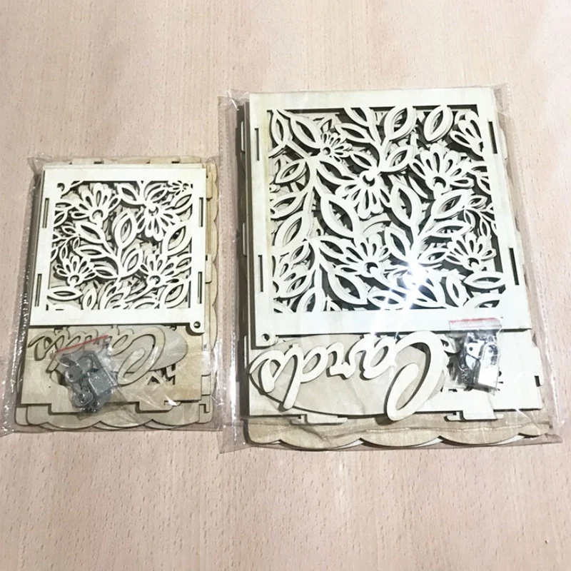 Я люблю тебя Свадебная подарочная коробка с замком деревенская деревянная для