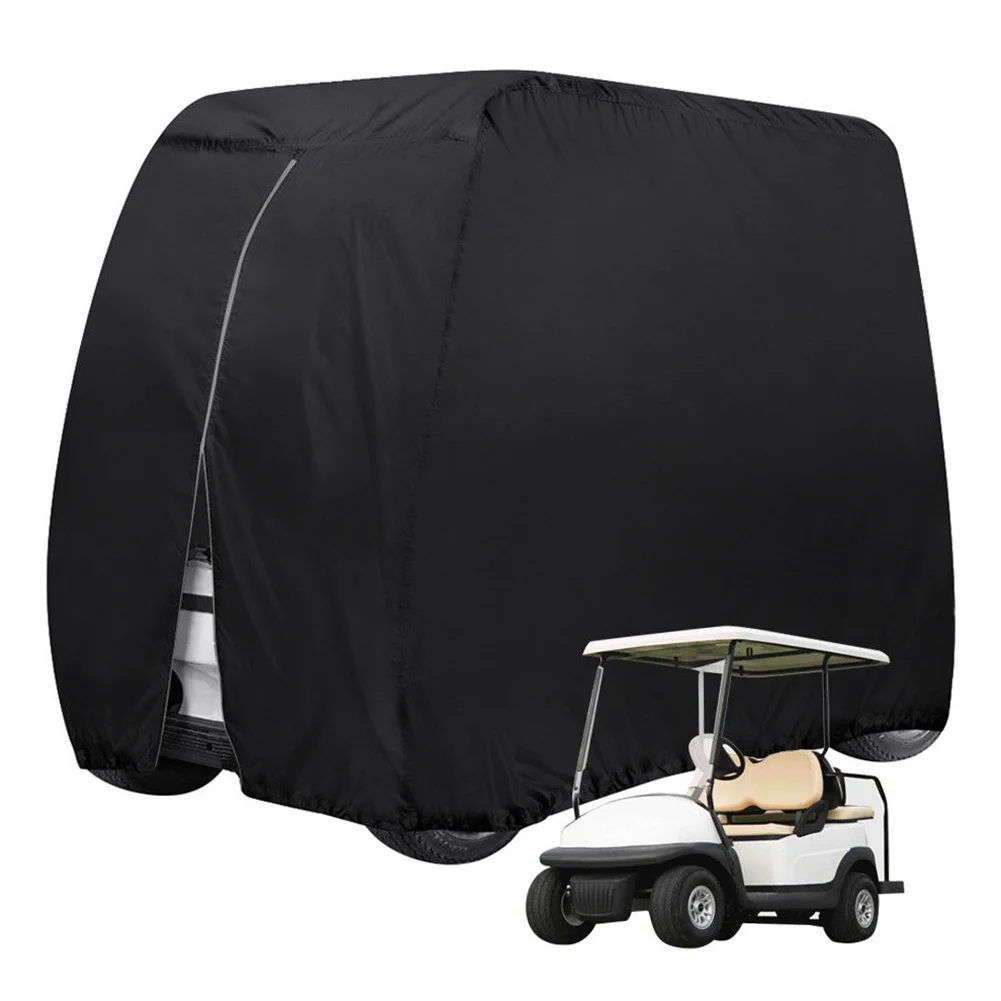 

Golf Cart Cover Dust Prevention Protect Accessories 4 Passenger Anti Sunlight Home Practical Buckle Waterproof Body Oxford Cloth