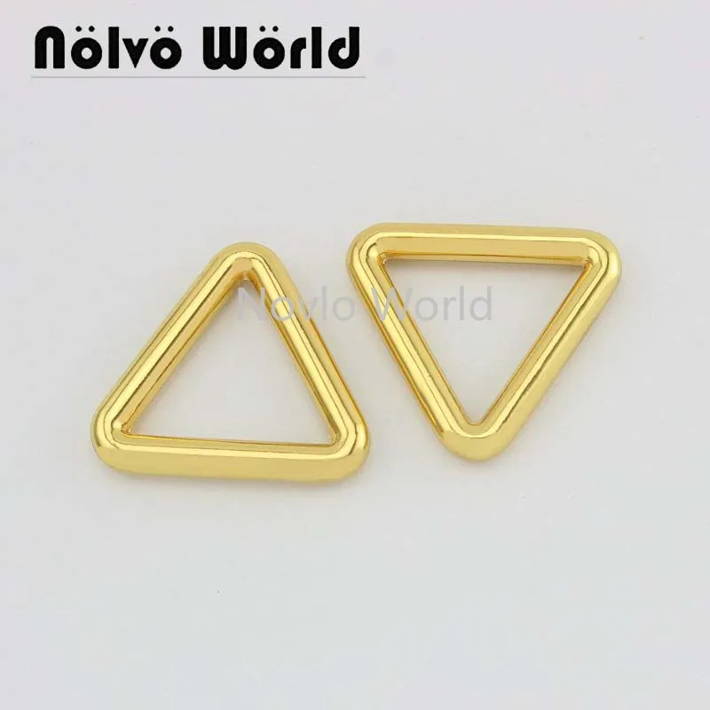 Wholesale 500pcs, 4 colors accept mix color, 26.5*23mm, metal buckle triangle shape buckle for handbag leather craft accessories