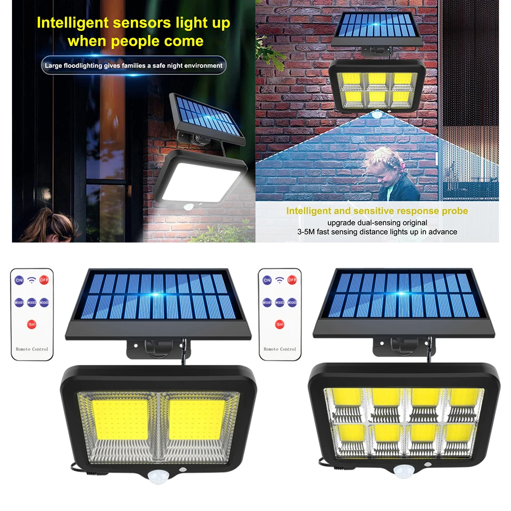 

PIR Motion Sensor Garden Wall Light Street Remote Control Lamp Flood Lights