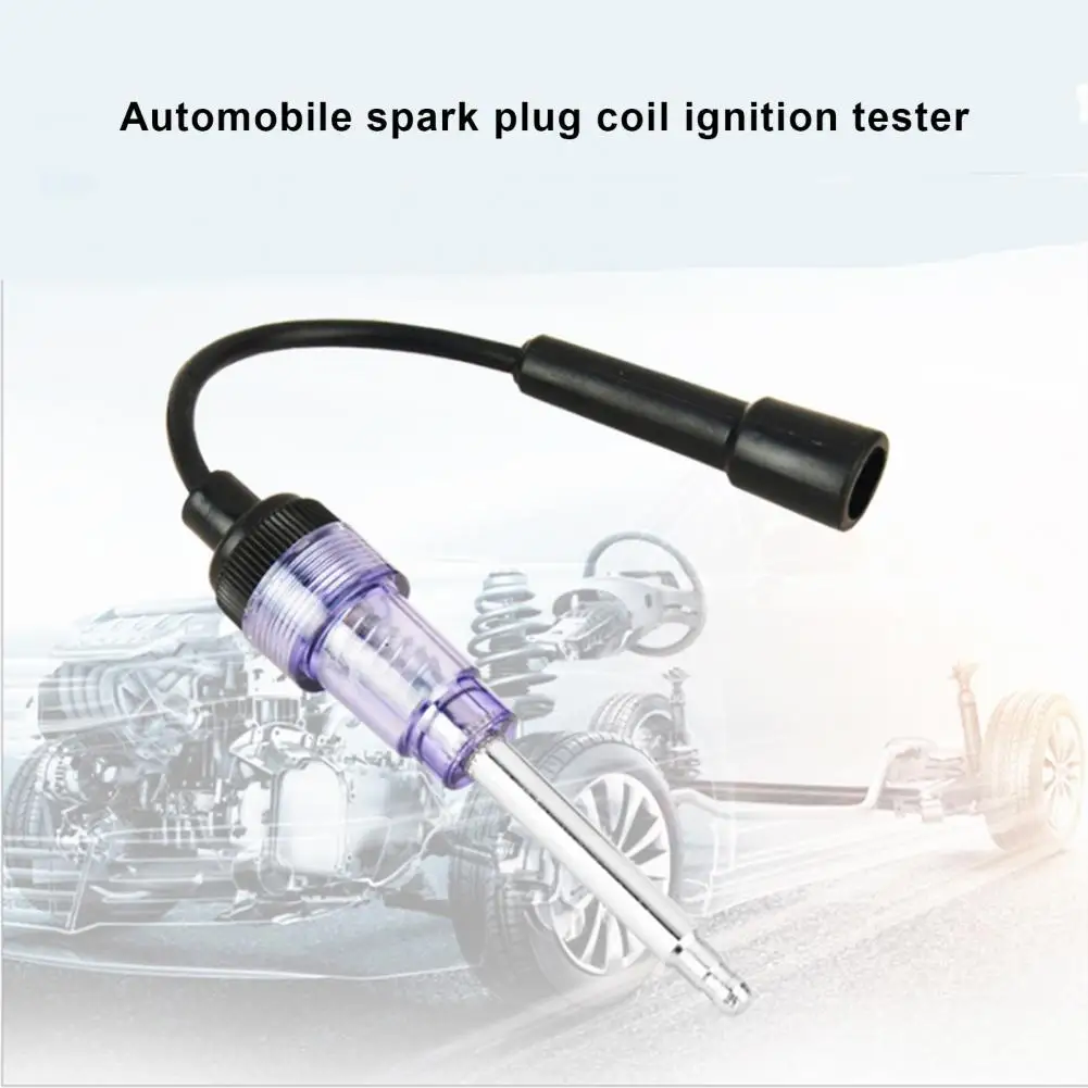 

Universal Spark Plug Tester Accurate High Voltage Resistance Metal Stable Ignition Diagnostic Tester Built-in Card Core for Car