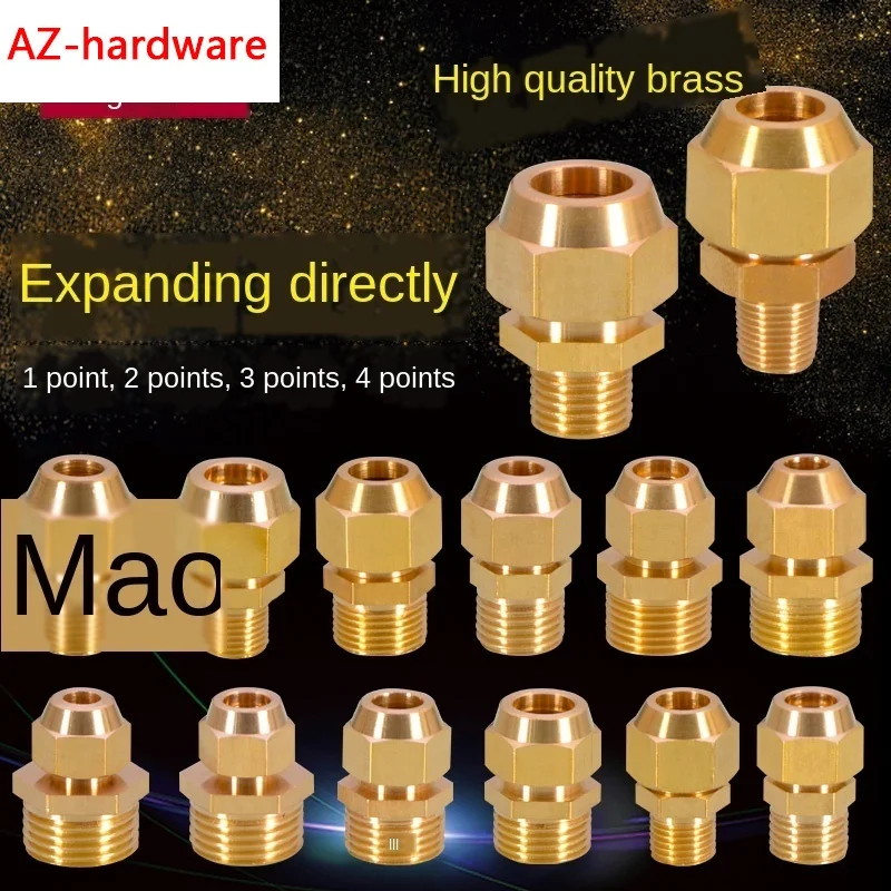 Фитинги для труб наружный провод прямой рассеивание медной трубы расширение 1/8IN