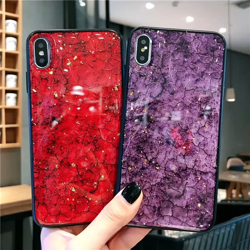 Блестящий Мраморный чехол для телефона Xiaomi Redmi 7 8 6 7A 8A 6A мягкий ТПУ с 3D забавным