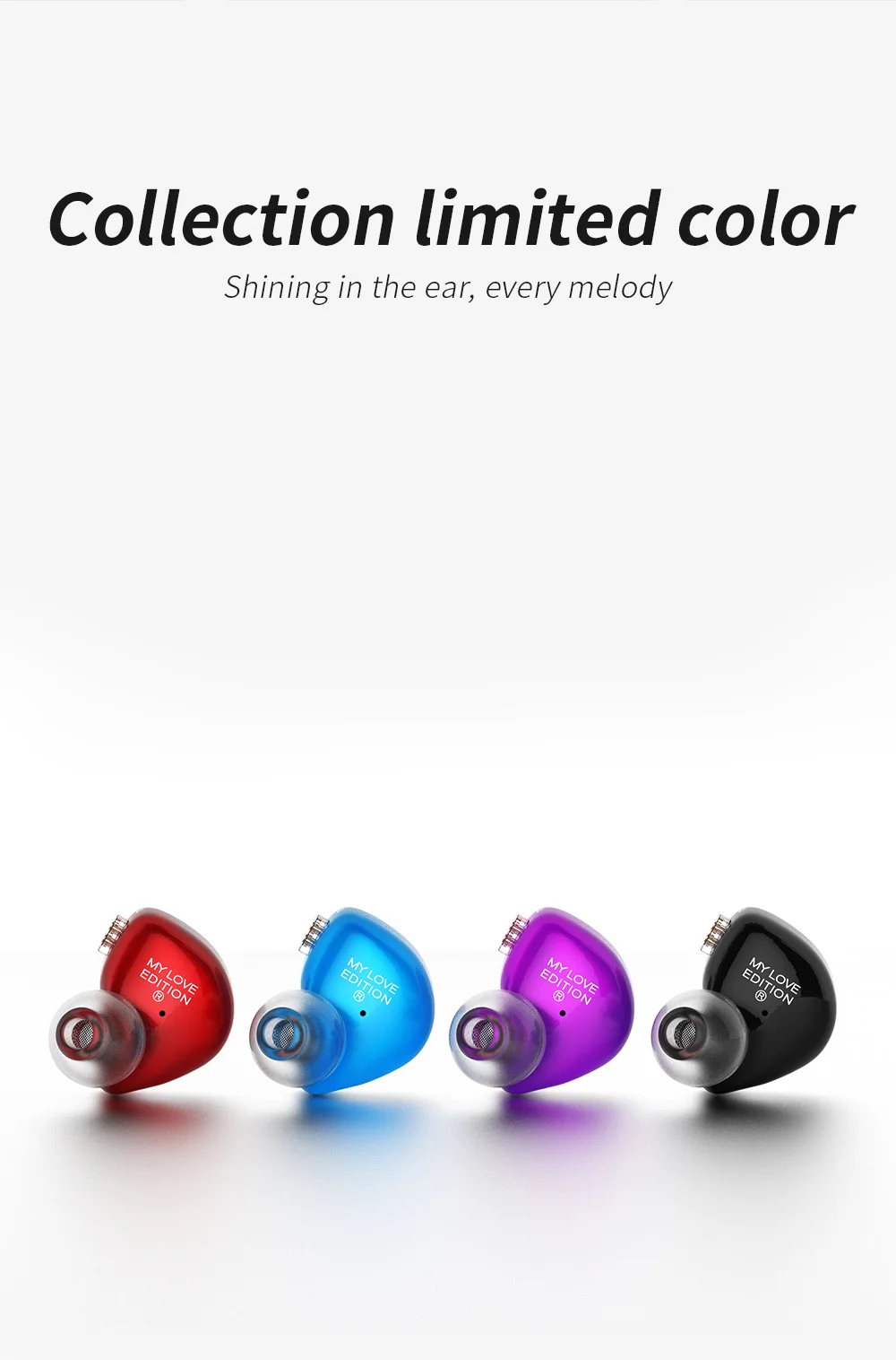 TFZ MyLove Edition HIFI металлическая гарнитура, гибридные наушники в ухо, Спортивная гарнитура с шумоподавлением, 55Ω 108dB, KING PRO