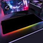 Пользовательский Коврик для мыши RGB большой игровой коврик для мыши DIY ноутбук светодиодный Настольный коврик для ПК геймера XL черный профессиональный игровой коврик для мыши с подсветкой