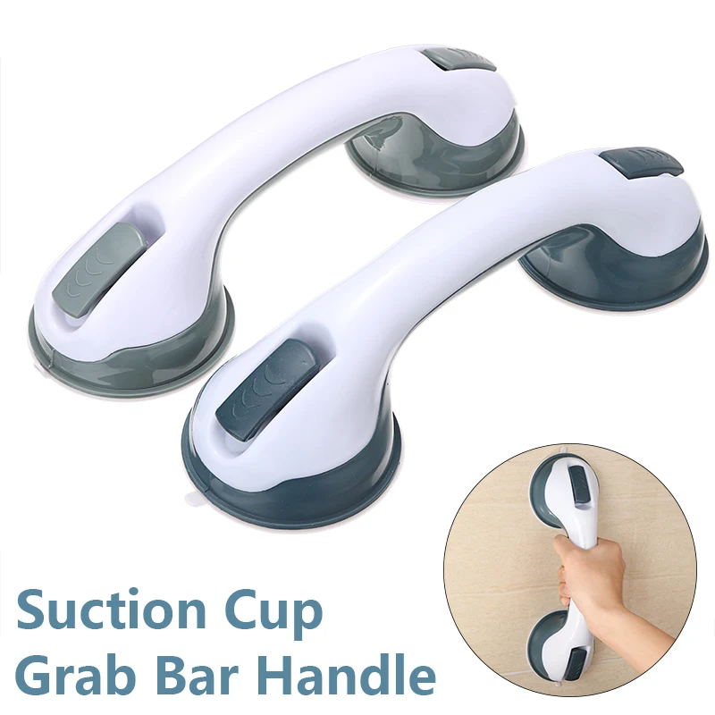 Кабинет Ручка часы с чашкой на присоске для ванной ручка захват бар пожилых