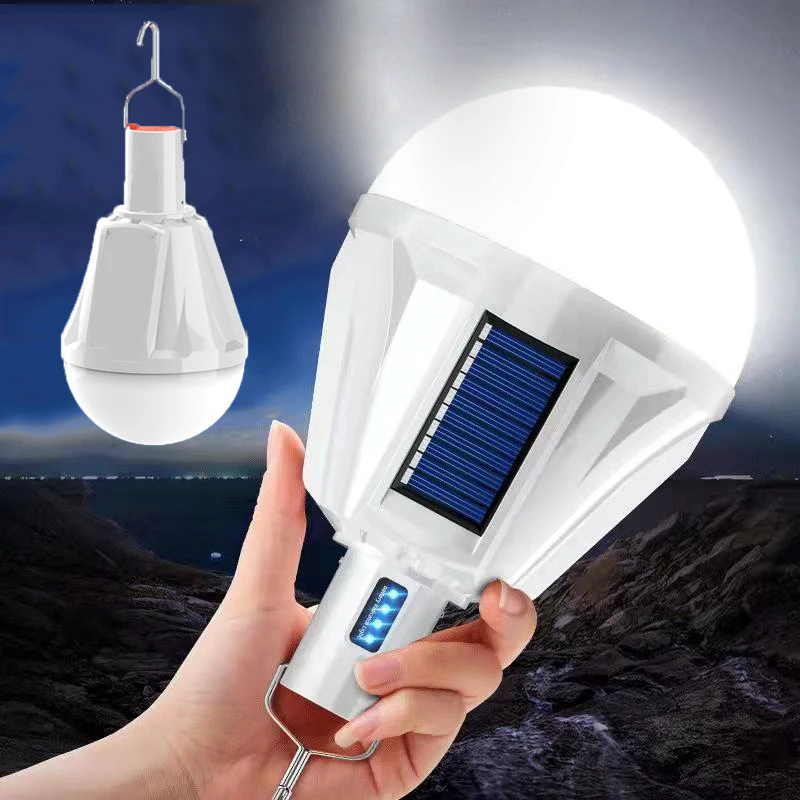 

Three-sided Solar Rechargeable Bulb 24Led Solar Lamp V70/V71 Outdoor Emergency Solar Powered Bulb Travel Fishing Camping Light