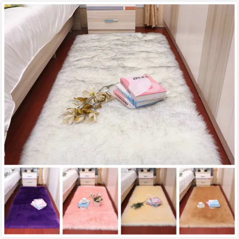 OIMG искусственный ковер Пушистый Ковер прямоугольный ремень Форма 6 см ворс для