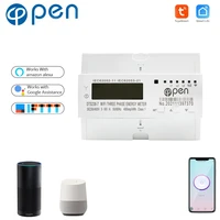 tuya three phase wifi remote control smart switch with energy monitoring overunder voltage protection for smart home