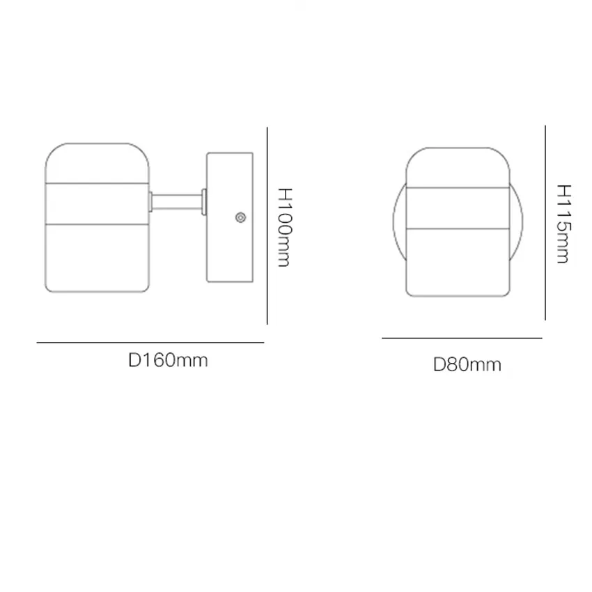 

Modern led wall sconce lamp black white wrought iron bedroom bedside led wall lights restaurant bar Balcony aisle light fixture