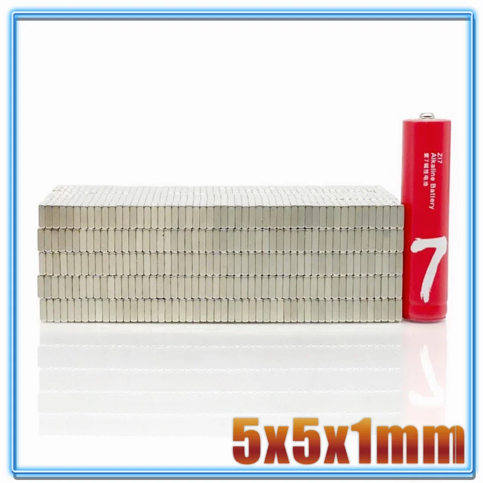 Магнит 5x5x1 5x5x2 N35 сильный квадратный редкоземельный магнит NdFeB 5*5*1 5*5*2 неодимовые