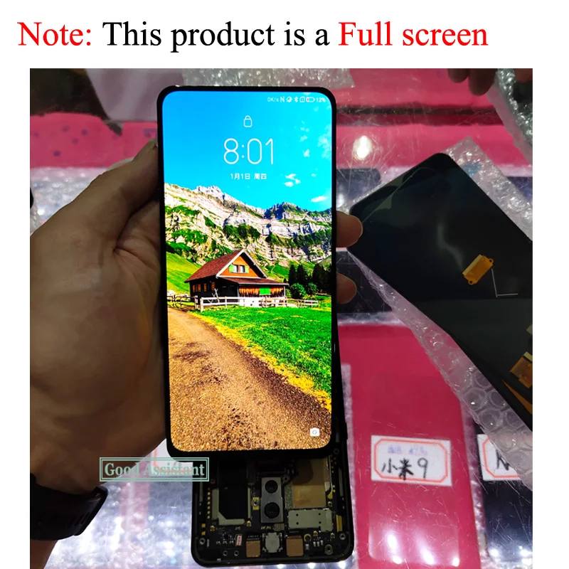 ЖК-экран AMOLED для Lenovo Z5 Pro / GT черный ЖК-дисплей с сенсорным экраном и дигитайзером в