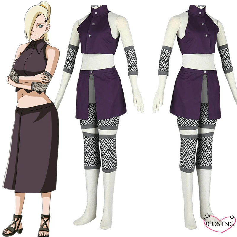 Костюм для косплея Yamanaka Ino Женская юбка наряды карнавальный костюм на Хэллоуин