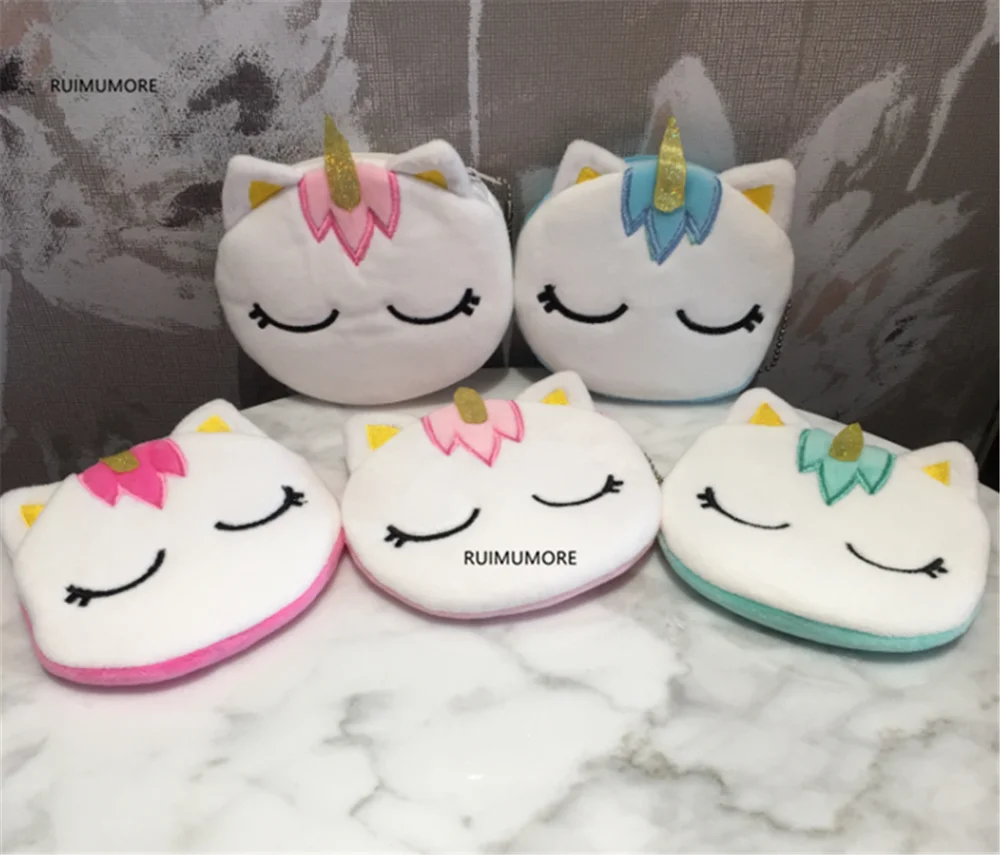 Милый плюшевый Кошелек с лошадкой большой размер для монет Чехол кошелек