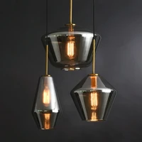 nordic lamps modern restaurant lamps creative personality bar table lamps table lamps industrial wind glass chandelier