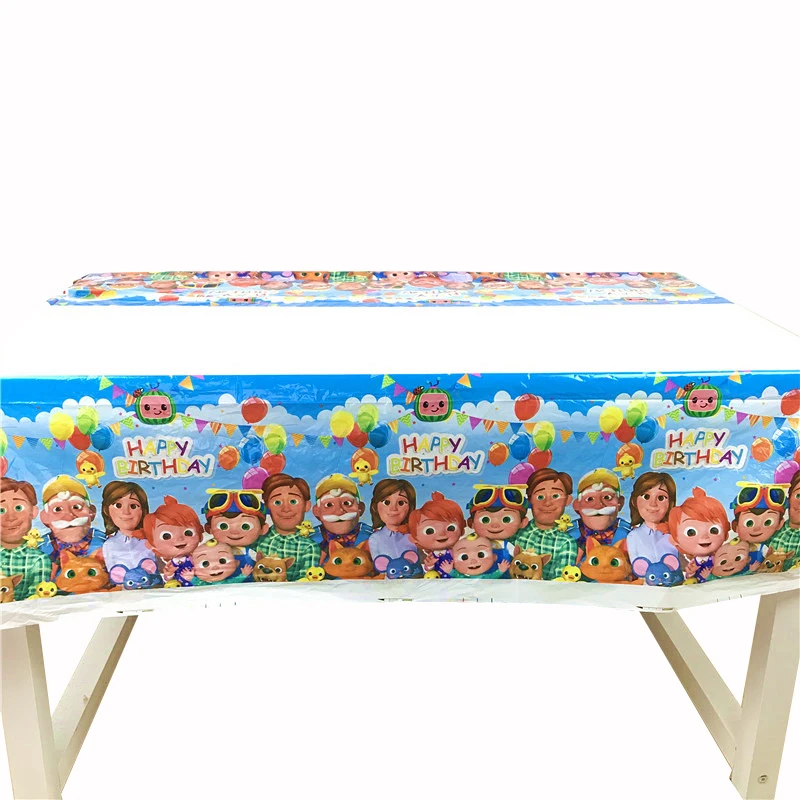 

61Pcs Disney Cocomelon Theme Kids Birthday Party Decorations Cups Plate Tablecloth Festival Gift Bags Cocomelon Tableware Supply